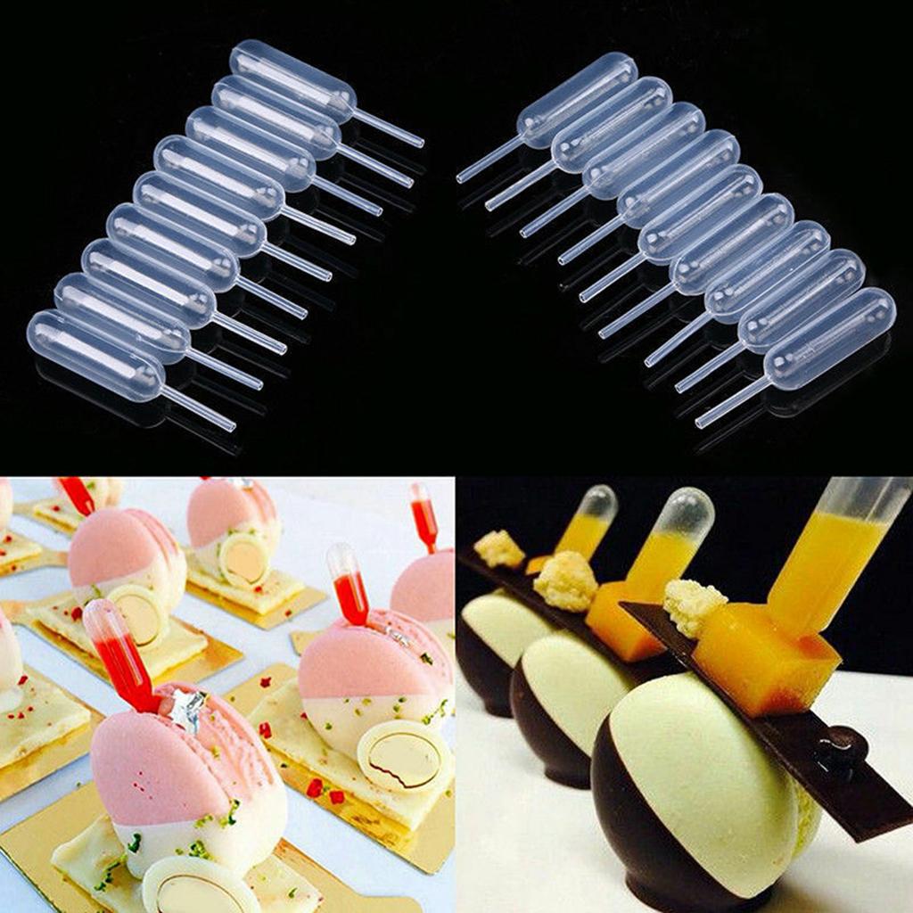10pcs/set Plastic Cupcake Pipettes for Strawberries Party Holiday Decor Strip
