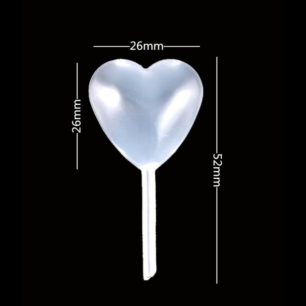 10pcs/set Plastic Cupcake Pipettes for Strawberries Party Holiday Decor Heart