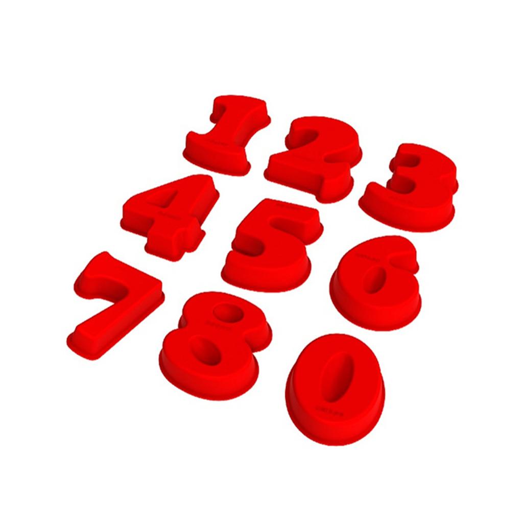 Large Silicone 1-9 Number Cake Tin Mould Birthday Party Baking Mold Tool