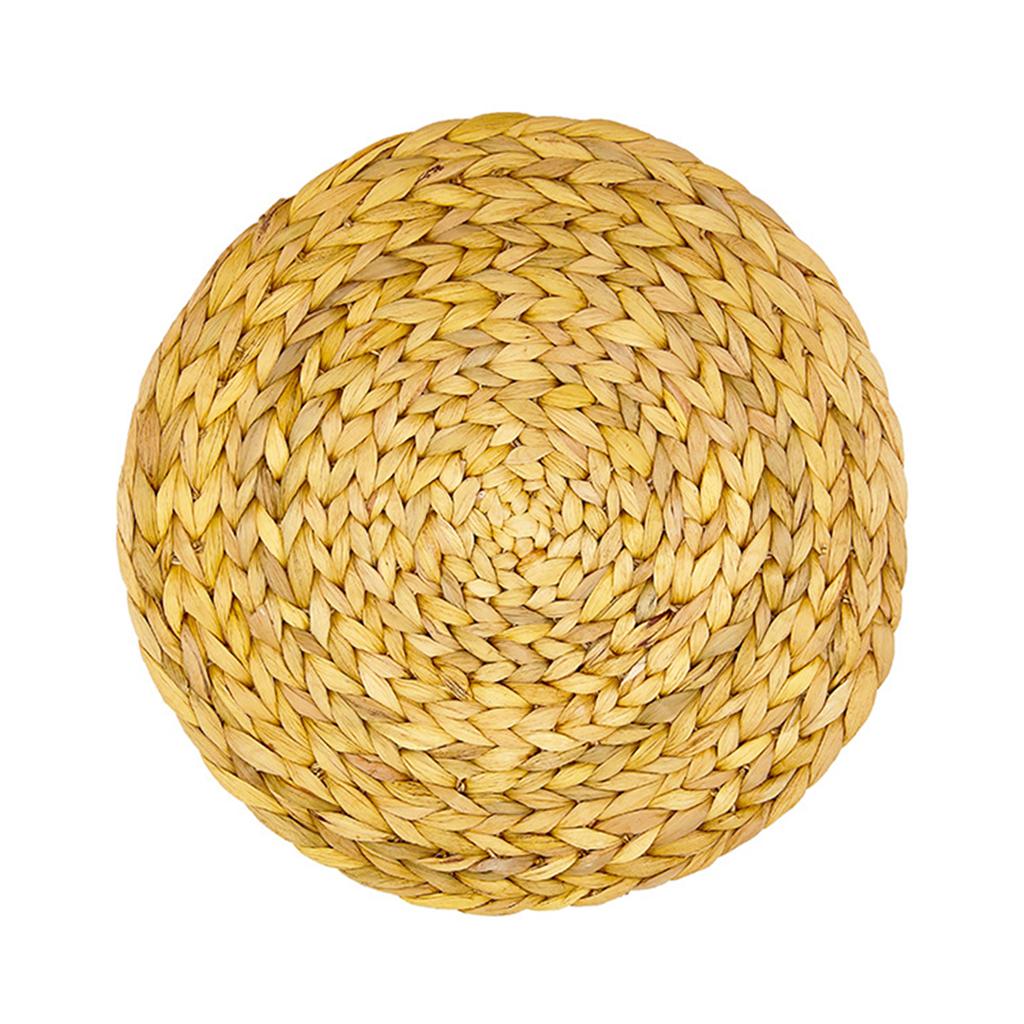 Round Braided Woven Tea Coffee Cup Placemats for Kitchen Table Decor 20cm