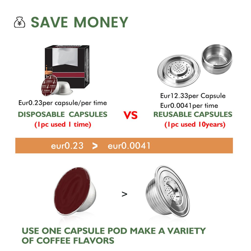 Reusable Coffee Capsule Adapter Pods Cup Filters Converter for Bialetti