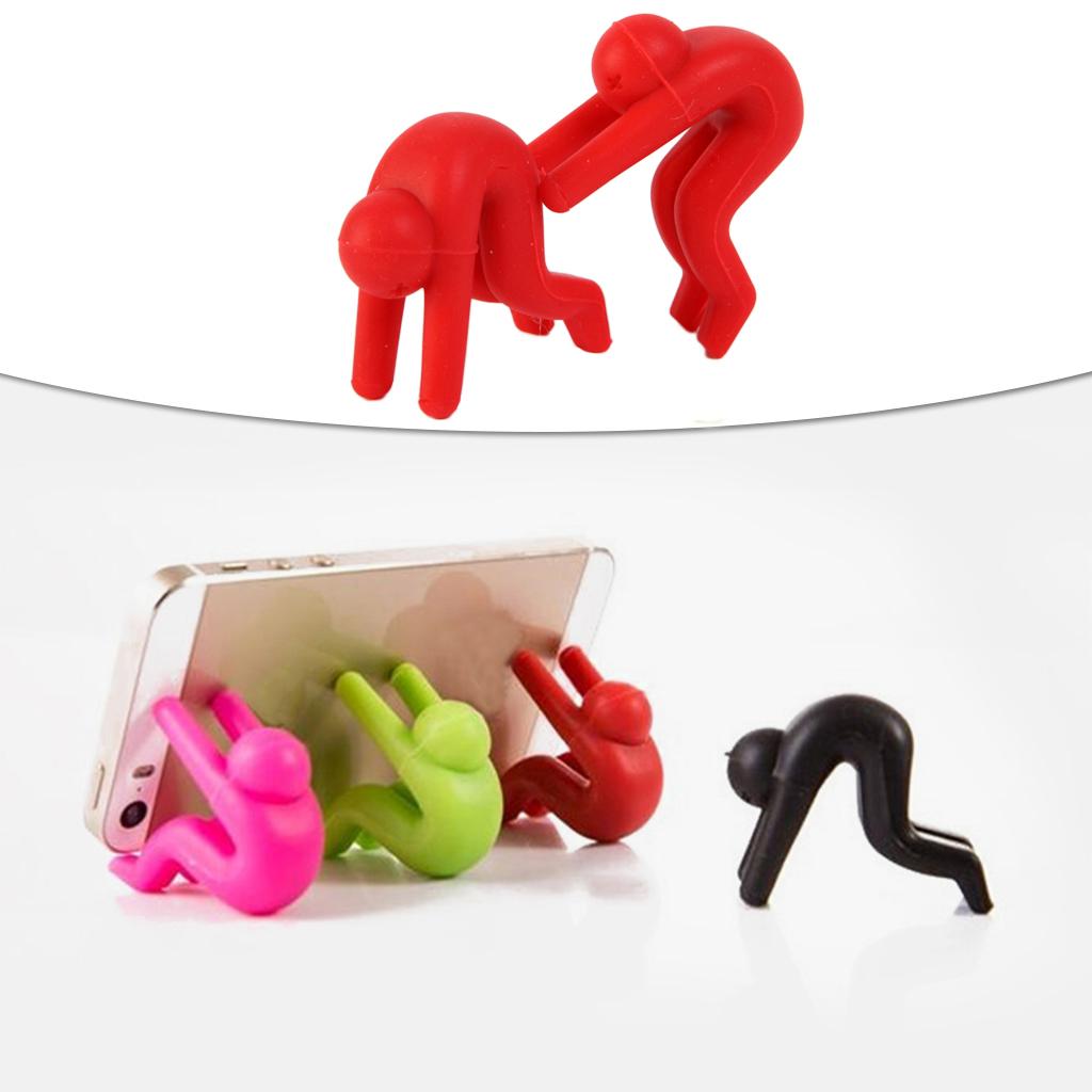 Silicone Spill-proof Lid Stand Lift Steam Release Device Phone Rest Red