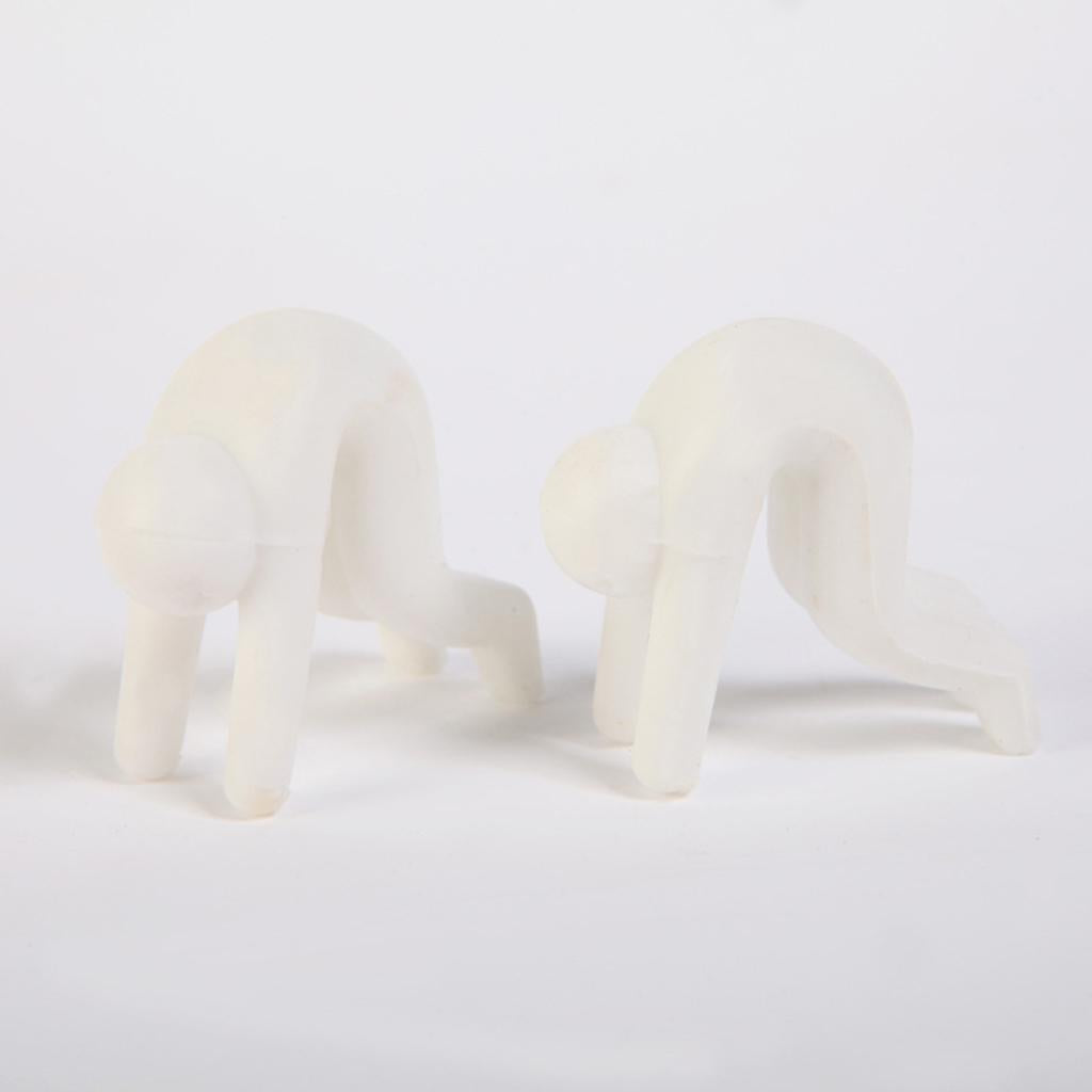 Silicone Spill-proof Lid Stand Lift Steam Release Device Phone Rest White