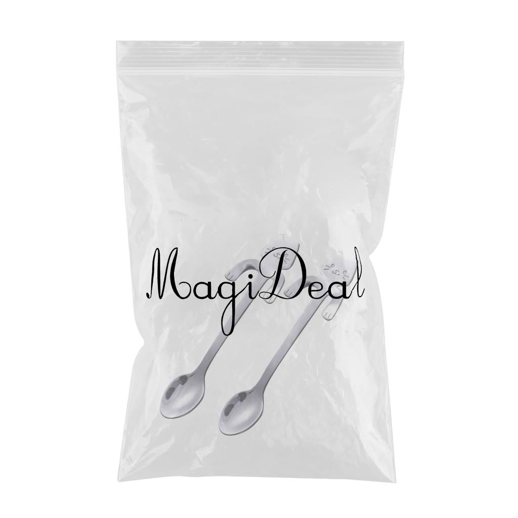 Coffee Spoon Mini Cartoon Espresso Spoons for Dessert Coffee Cappuccino Home silver