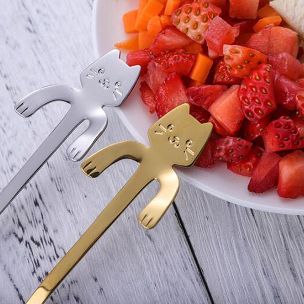 Coffee Spoon Mini Cartoon Espresso Spoons for Dessert Coffee Cappuccino Home gold