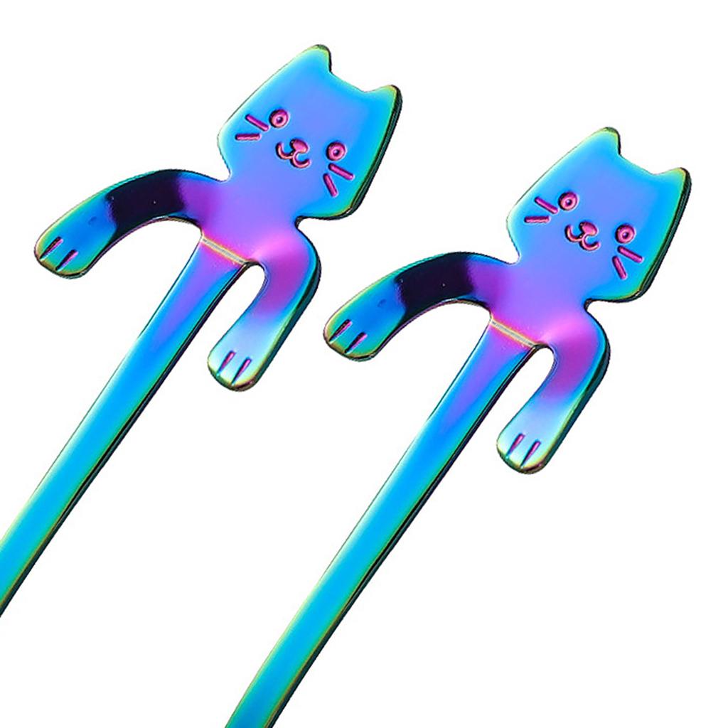 Coffee Spoon Mini Cartoon Espresso Spoons for Dessert Coffee Cappuccino Home colorful