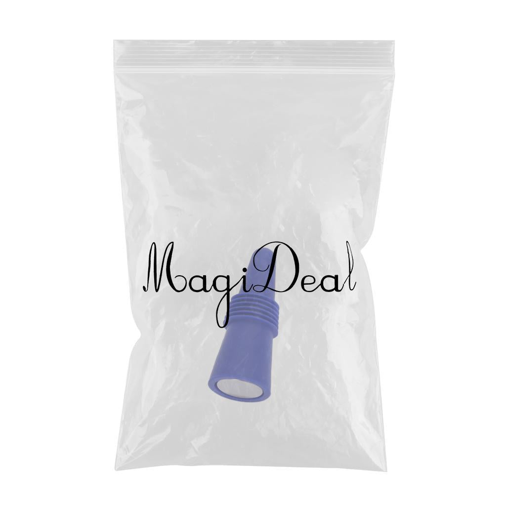Portable Wine Bottle Stopper Beverage Bottle Stoppers with Grip Top Blue