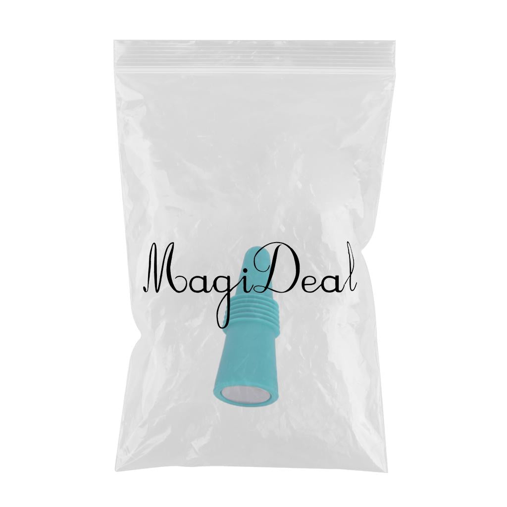 Portable Wine Bottle Stopper Beverage Bottle Stoppers with Grip Top Green