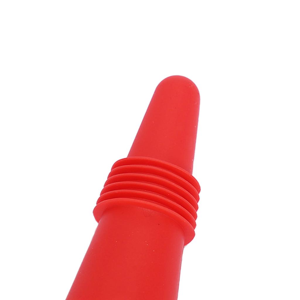 Portable Wine Bottle Stopper Beverage Bottle Stoppers with Grip Top Red