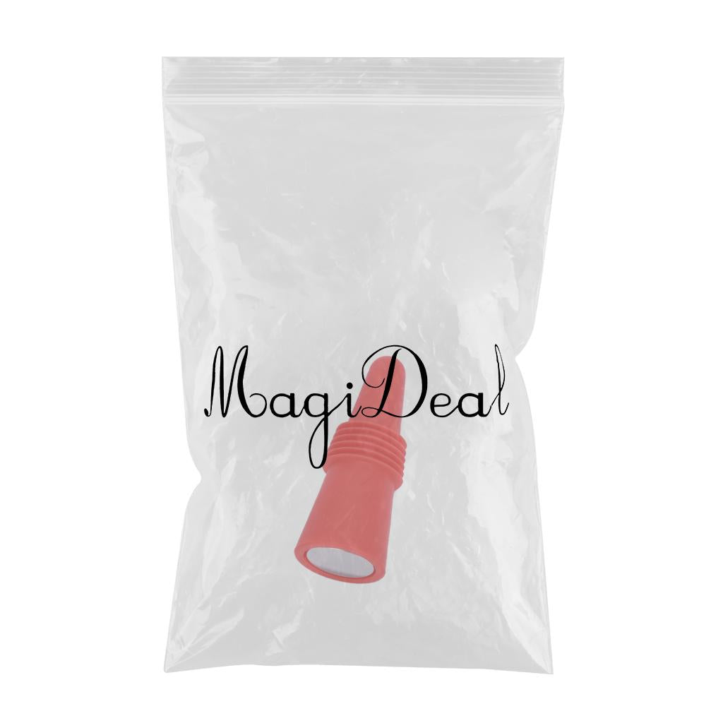Portable Wine Bottle Stopper Beverage Bottle Stoppers with Grip Top Red