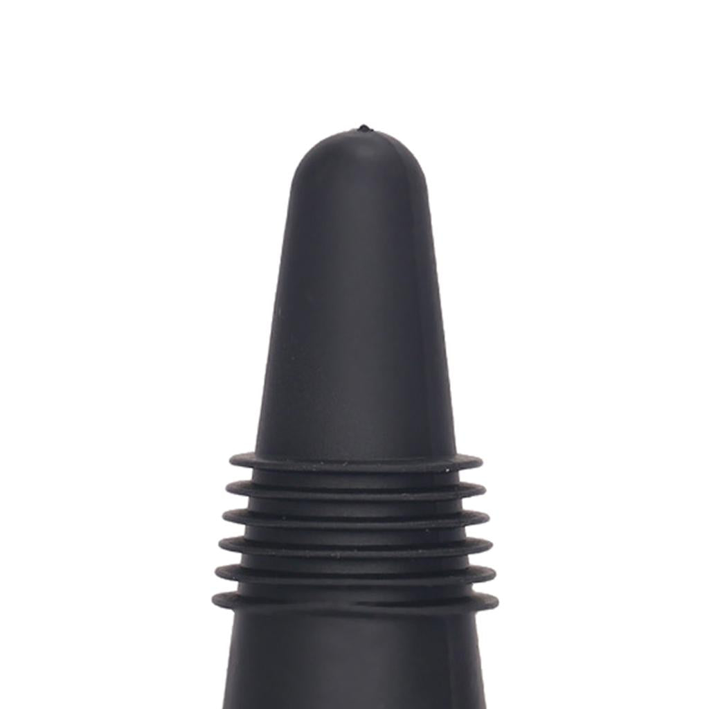 Portable Wine Bottle Stopper Beverage Bottle Stoppers with Grip Top Black