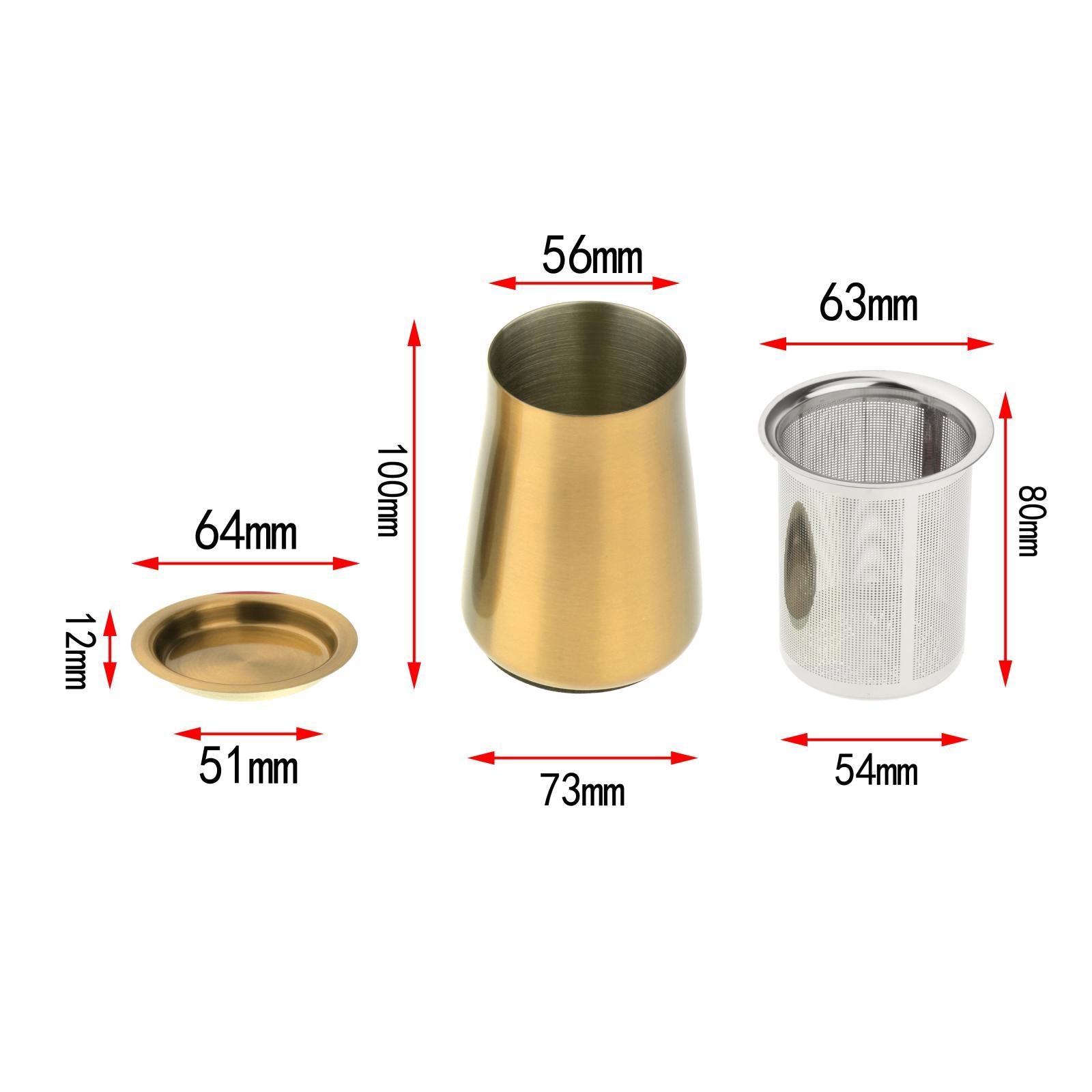 Coffee Sieve Coffee Powder Filter 304 Stainless Steel Food grade Golden