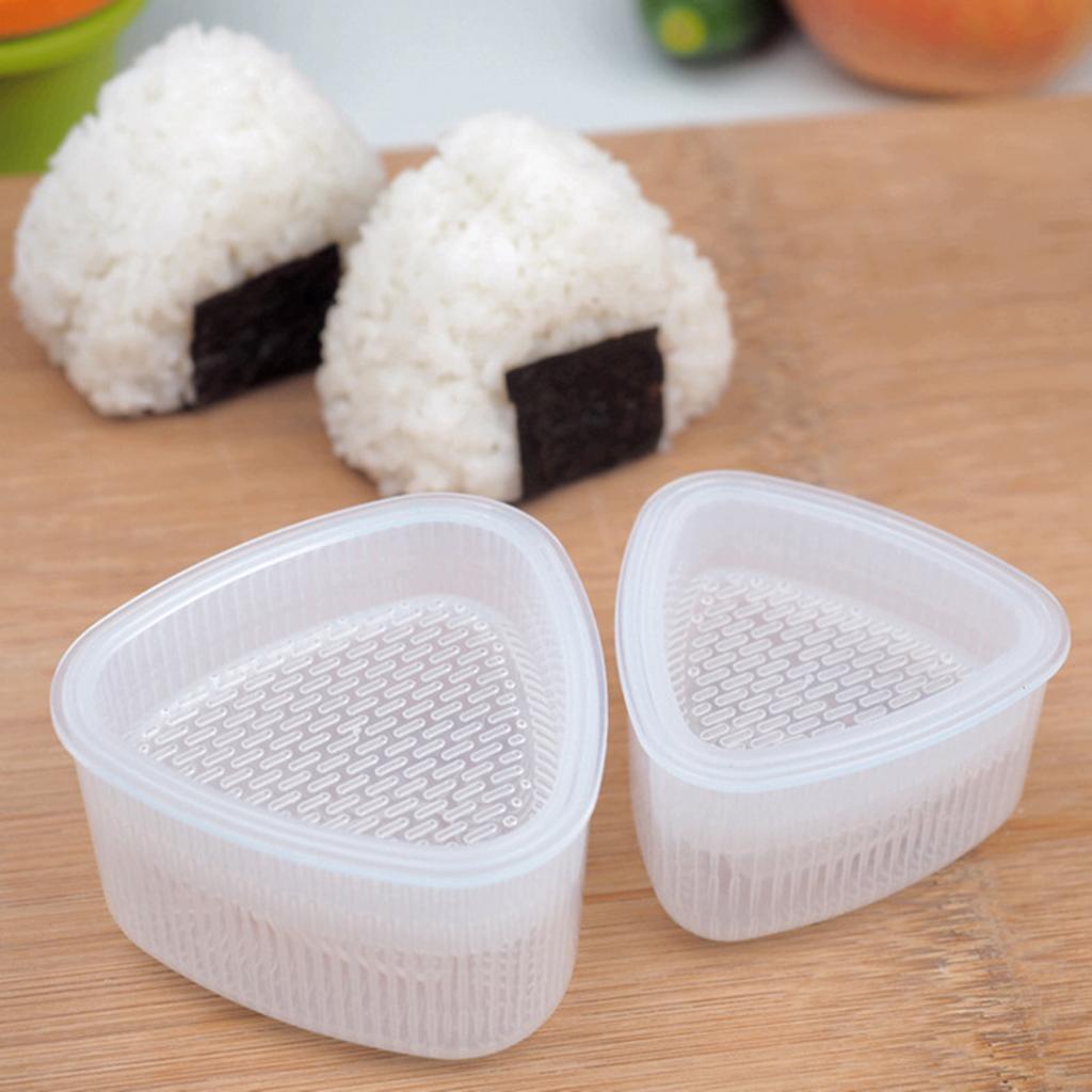 4 Pieces DIY Sushi Onigiri Rice Food Makers Triangular Japanese Sushi 7.5x4.5cm