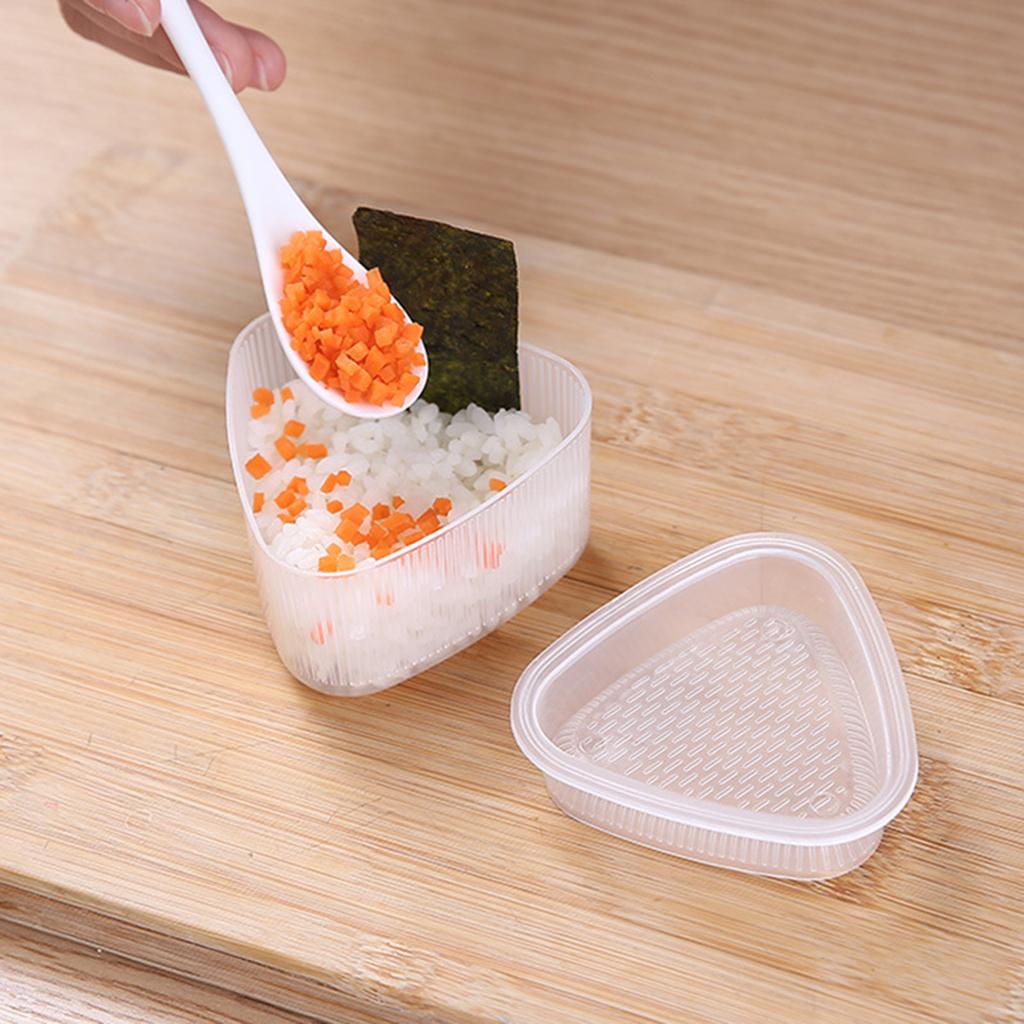 4 Pieces DIY Sushi Onigiri Rice Food Makers Triangular Japanese Sushi 6.5x4cm