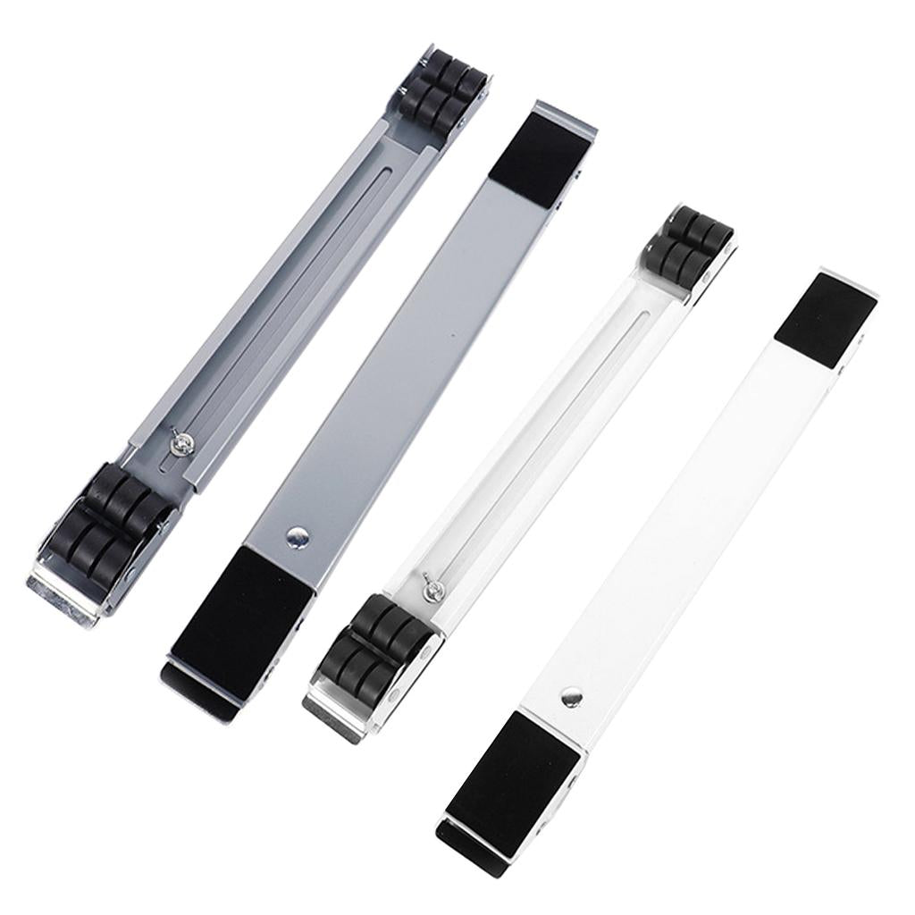 Removable Washing Machine Stand Mobile Base Bracket with 24 Wheels White