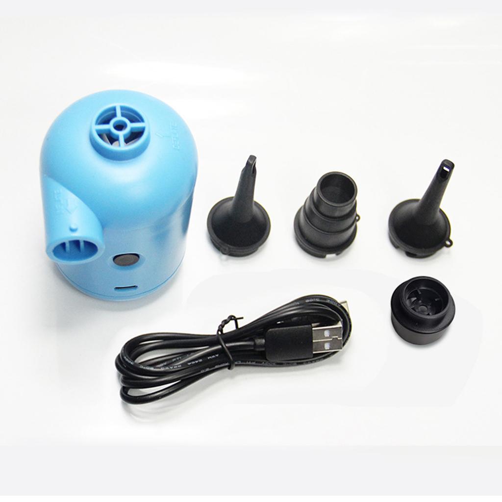 Tiny Air Pumps with 3 Nozzles for Air Mattress Swimming Ring Inflatable Raft