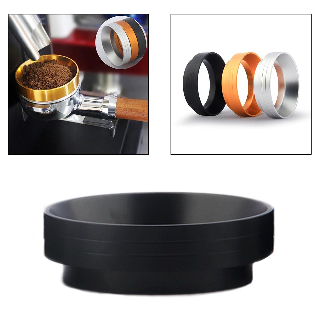 Aluminum Coffee Dose Ring Dosing Funnel Replacement Durable Barista Tool Black 58mm