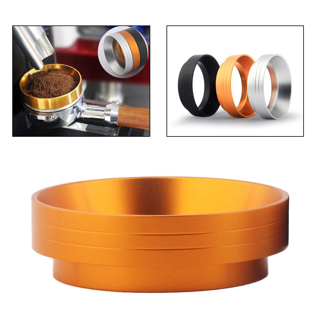 Aluminum Coffee Dose Ring Dosing Funnel Replacement Durable Barista Tool Golden 54mm