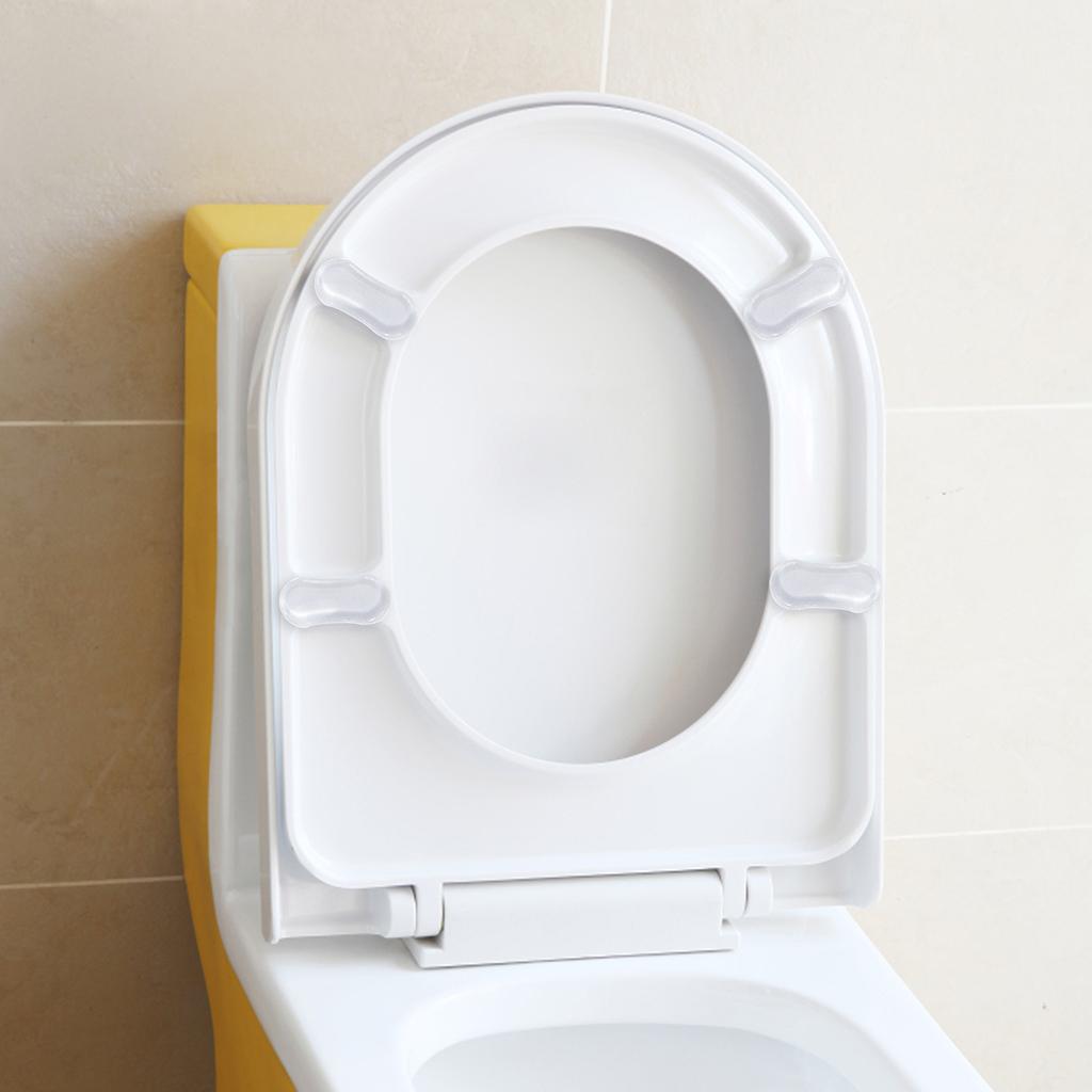 4x Bathroom Hardware Bidet Toilet Seat Lid Bumpers Strong Adhesive Fitting