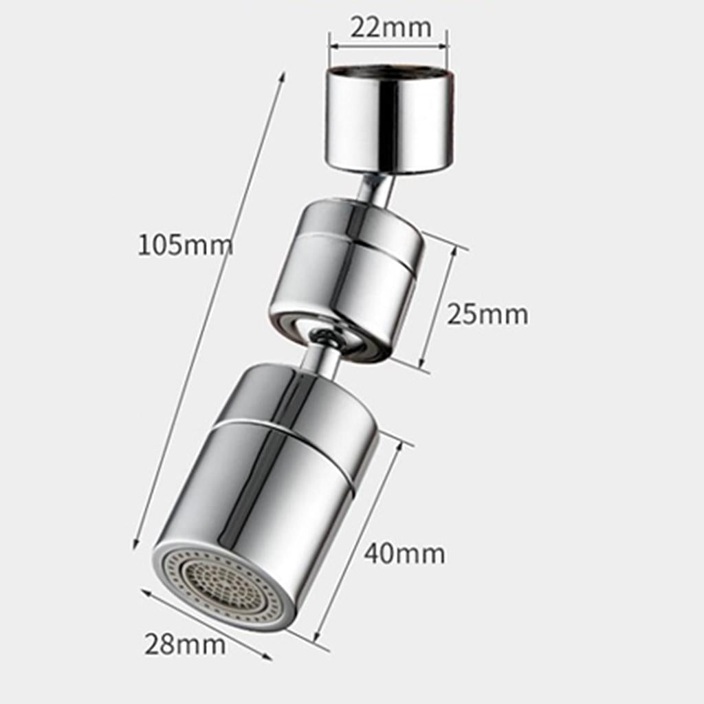 1080 Degree Rotating Faucet Moveable Kitchen Sink Tap Head M22 Inner Wire