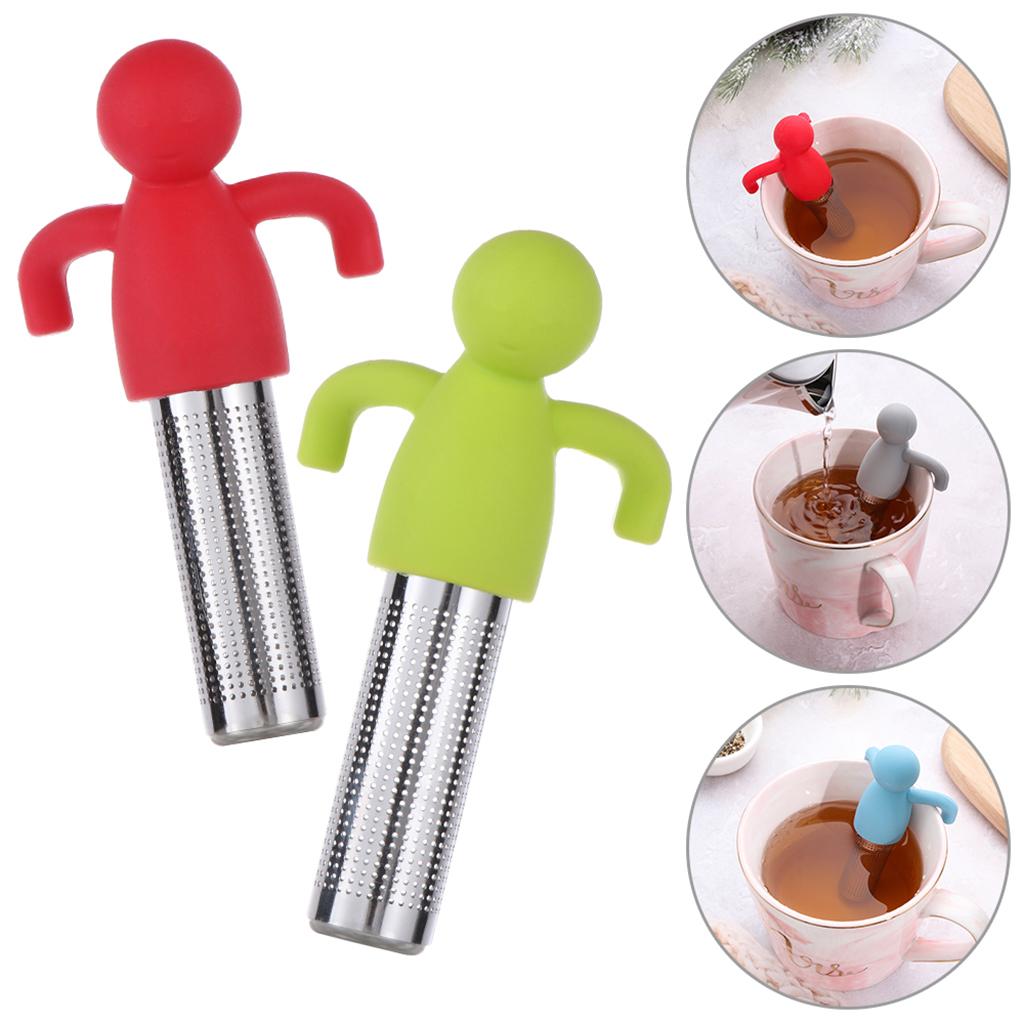 Stainless Steel Tea Infuser Loose Tea Leaf Herbal Strainer Filter Dark grey