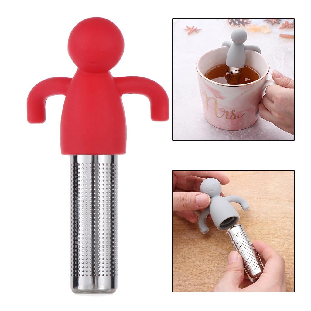 Stainless Steel Tea Infuser Loose Tea Leaf Herbal Strainer Filter Red