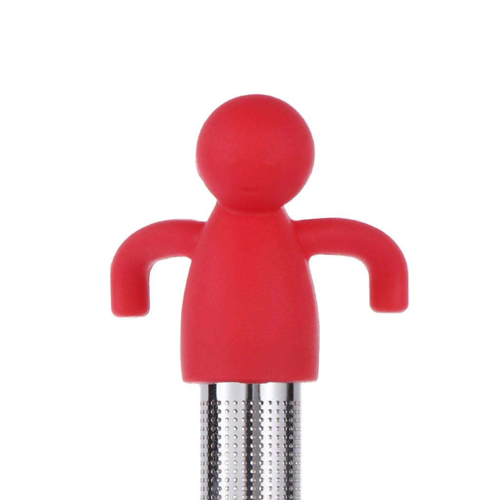Stainless Steel Tea Infuser Loose Tea Leaf Herbal Strainer Filter Red