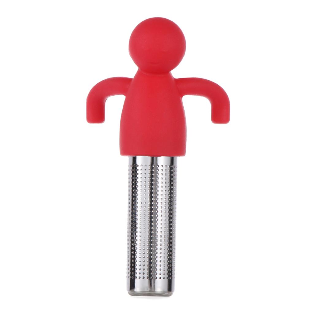 Stainless Steel Tea Infuser Loose Tea Leaf Herbal Strainer Filter Red