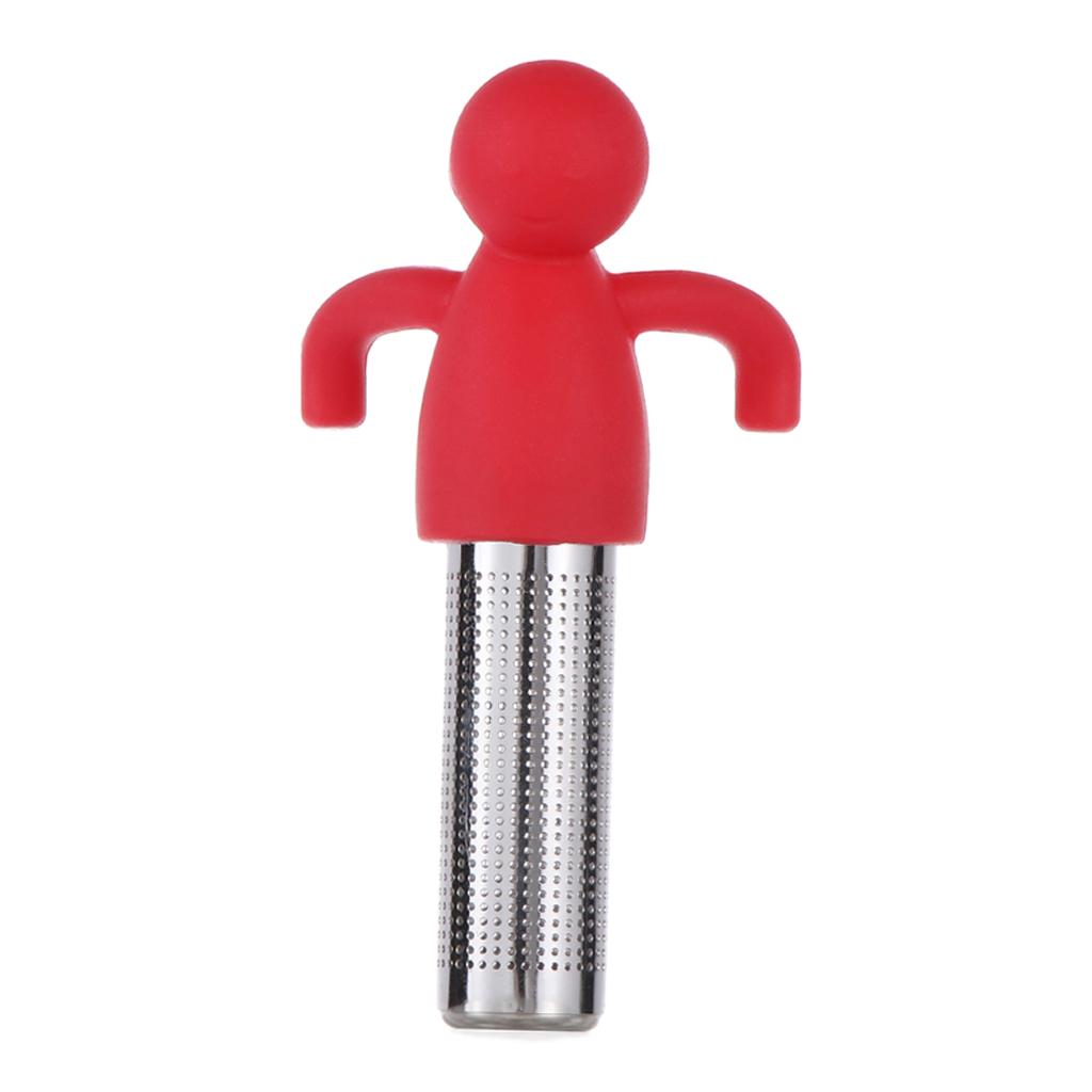 Stainless Steel Tea Infuser Loose Tea Leaf Herbal Strainer Filter Red