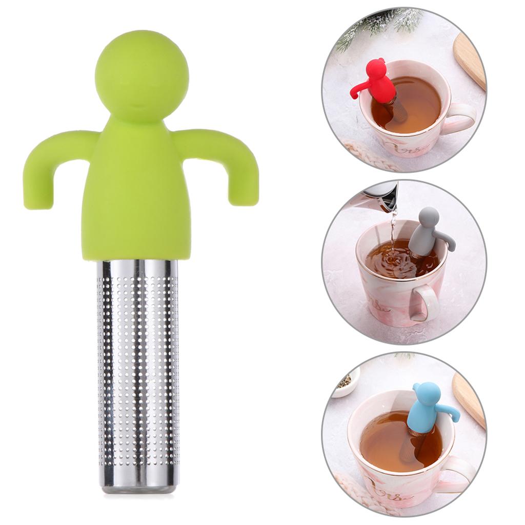 Stainless Steel Tea Infuser Loose Tea Leaf Herbal Strainer Filter Green
