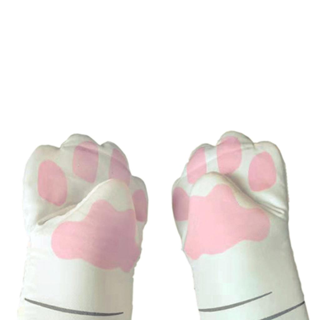 House Cat Paw Oven Mitts Thicken Heat Resistant for Oven Cooking Grill BBQ A