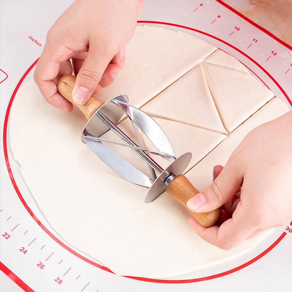 Croissant Cutter Croissant Maker Roller Slices Perfect Shaped Pastry Dough