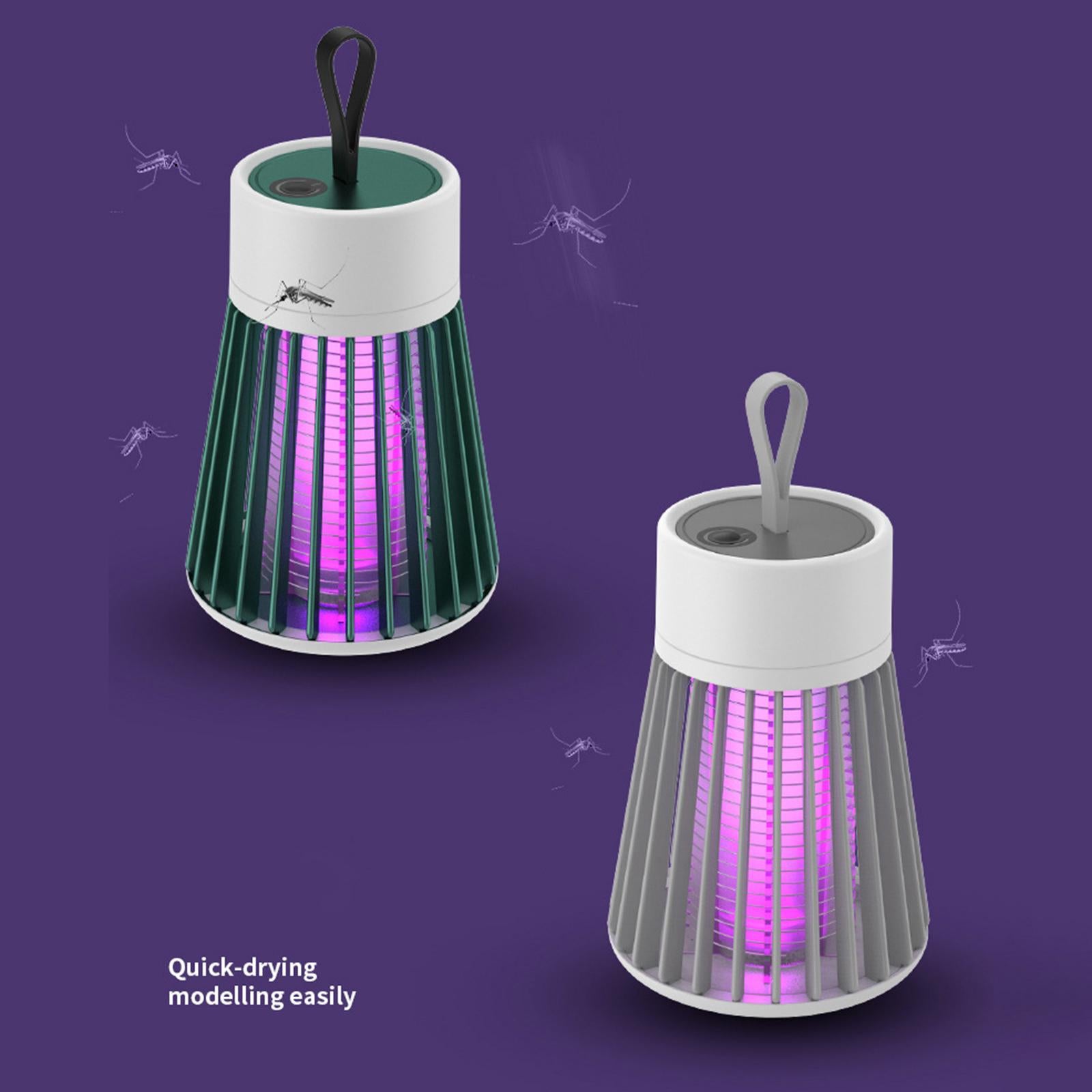 Mosquito Insect Killer LED Light Fly Zapper Trap Lamp 5W Green USB Powered
