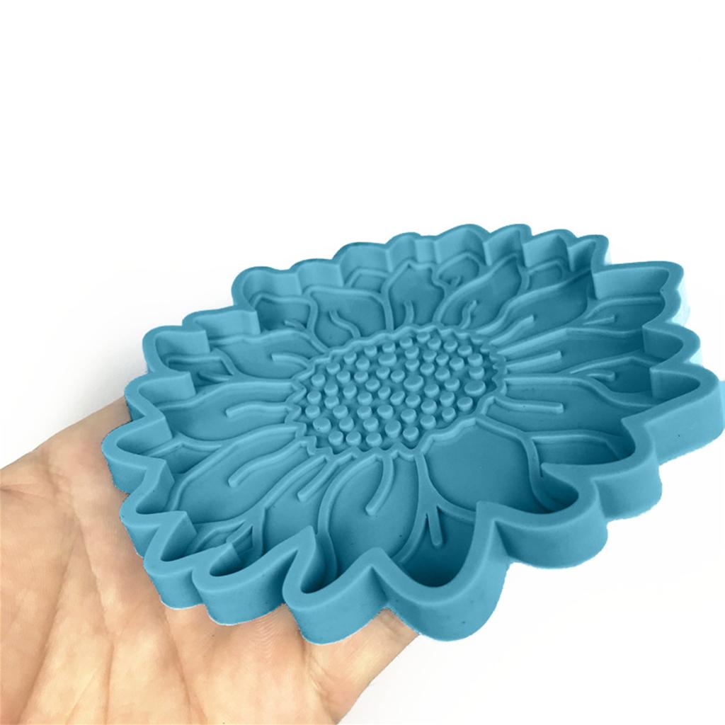 DIY Crafts Sun Flower Coaster Mould Silicone Mold Cup Mat Making Casting