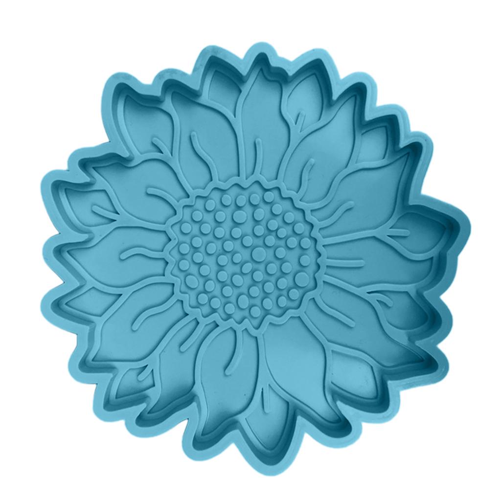 DIY Crafts Sun Flower Coaster Mould Silicone Mold Cup Mat Making Casting