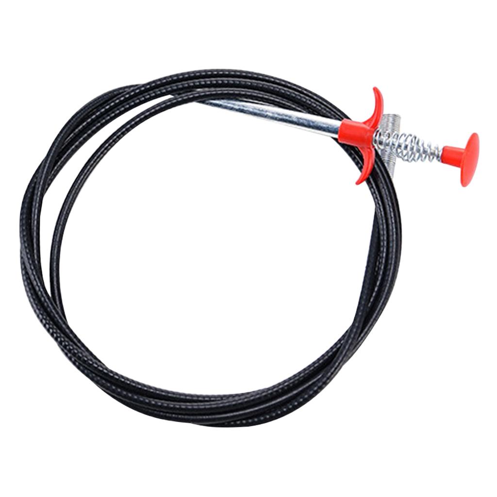 Kitchen Drain Snake Clog Remover Hair Cleaning Plumbing Pipe Sewer 200cm