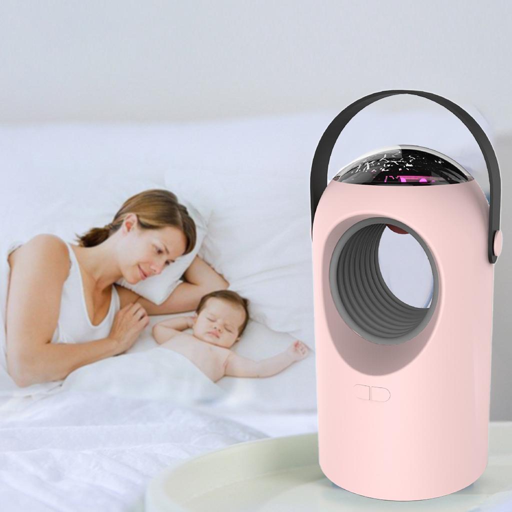 Portable Electric Mosquito Killer Light USB Insect Zapper Trap Pink
