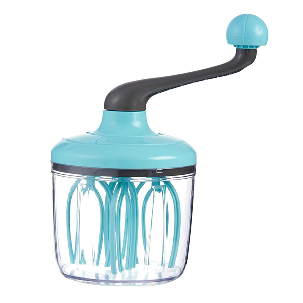 Plastic Manual Egg Beater Flour Stirrer Push Whisk Eggbeater Blender Cooking