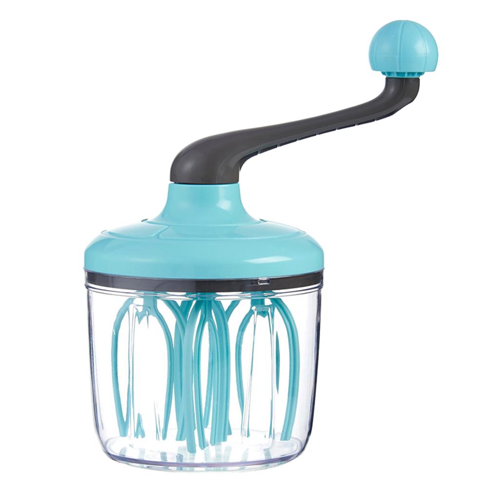 Plastic Manual Egg Beater Flour Stirrer Push Whisk Eggbeater Blender Cooking