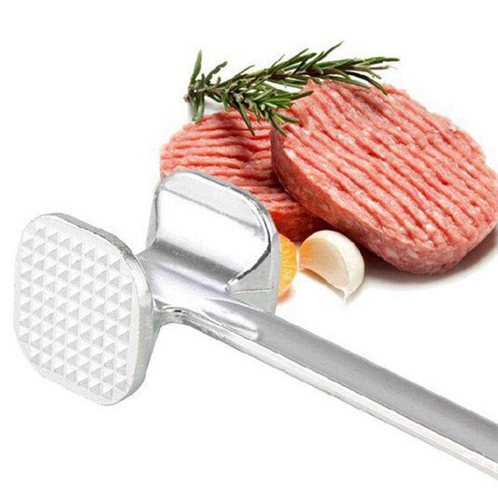 Double Side Beaf Steak Mallet Meat Tenderizer Hammer Tool Aluminium S