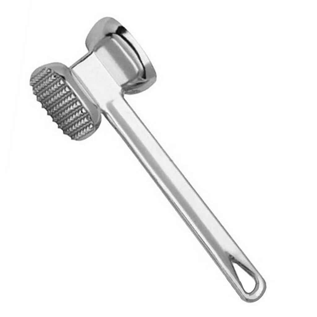 Double Side Beaf Steak Mallet Meat Tenderizer Hammer Tool Aluminium L