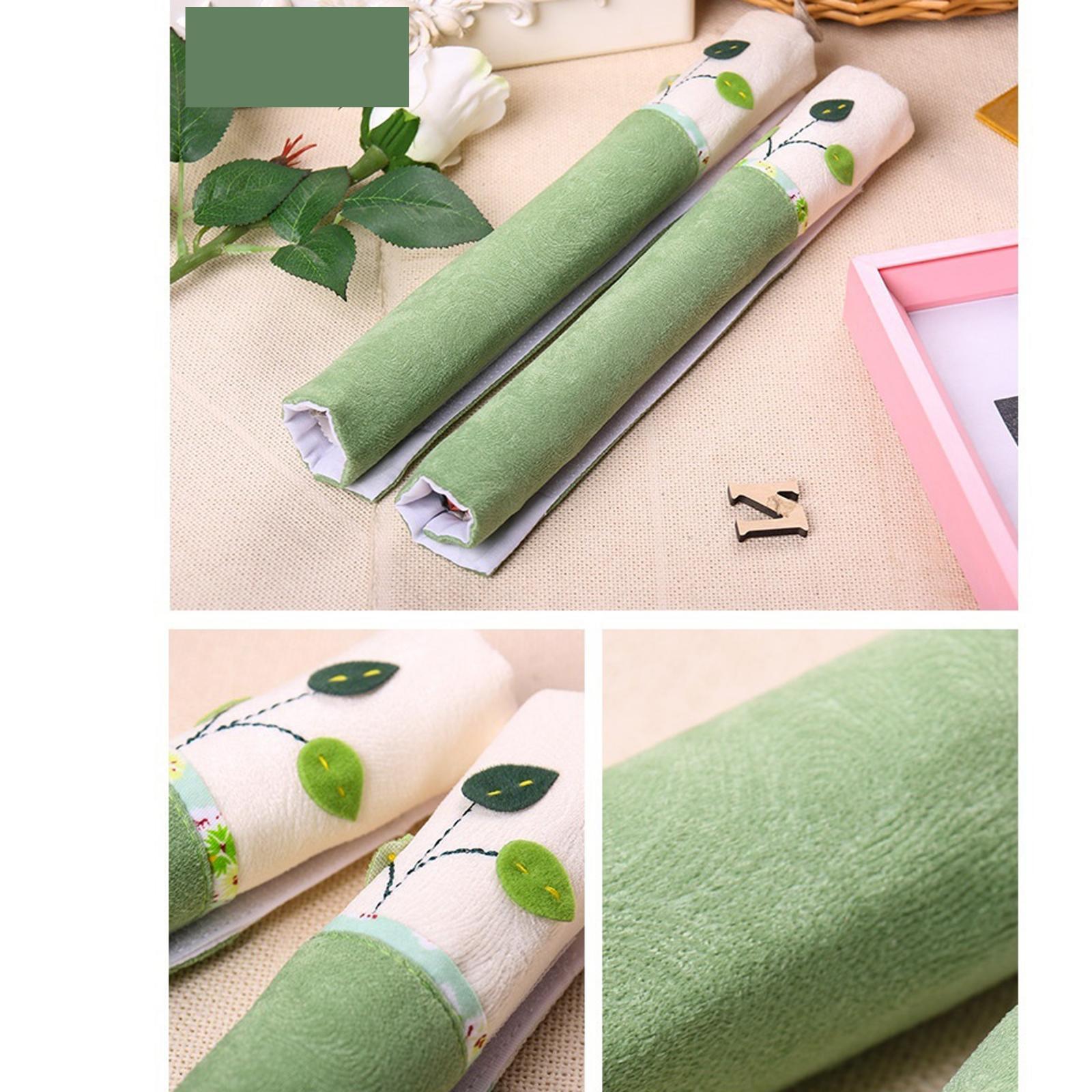 Kitchen Appliance Oven Refrigerator Door Handle Covers Protector Tool Green