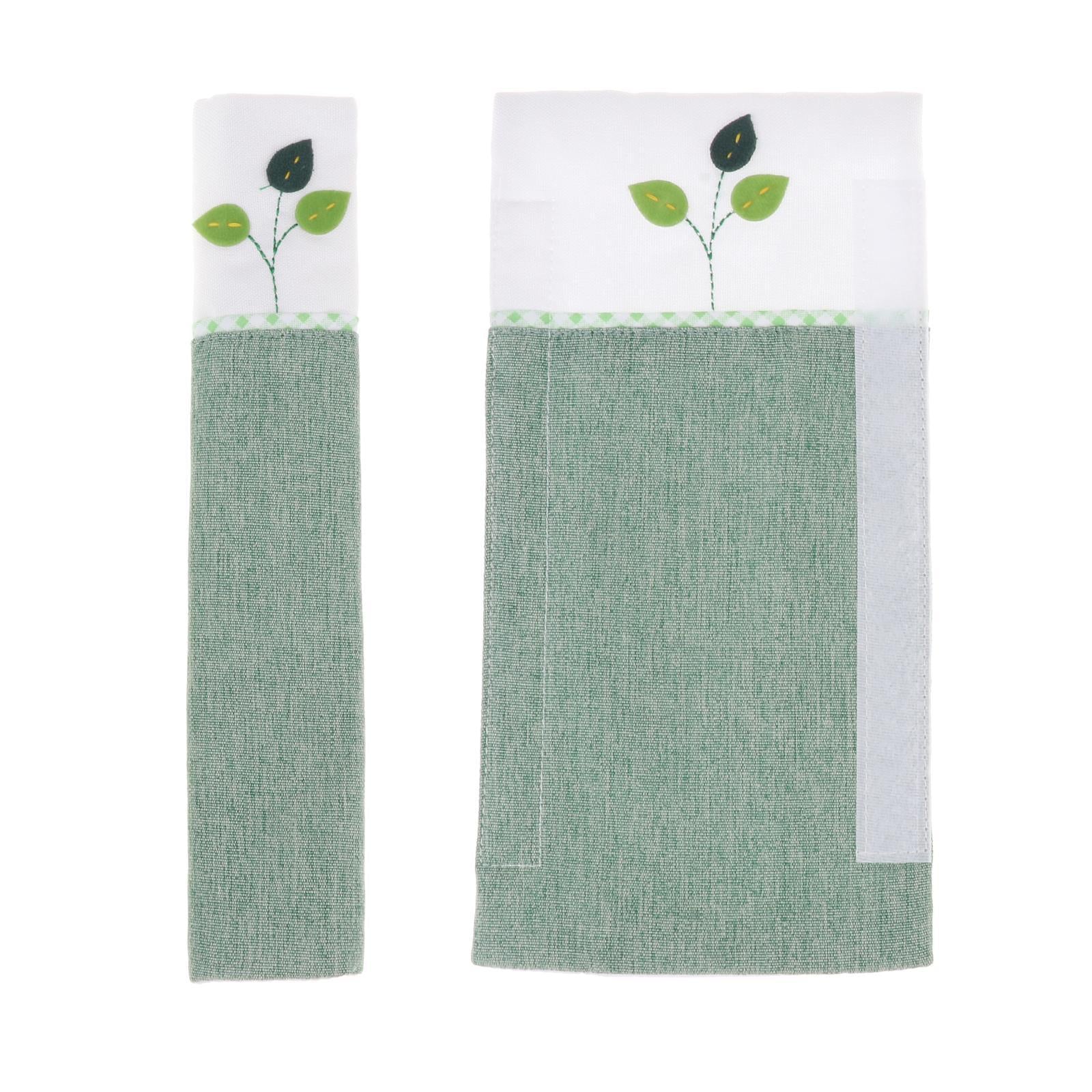 Kitchen Appliance Oven Refrigerator Door Handle Covers Protector Tool Green