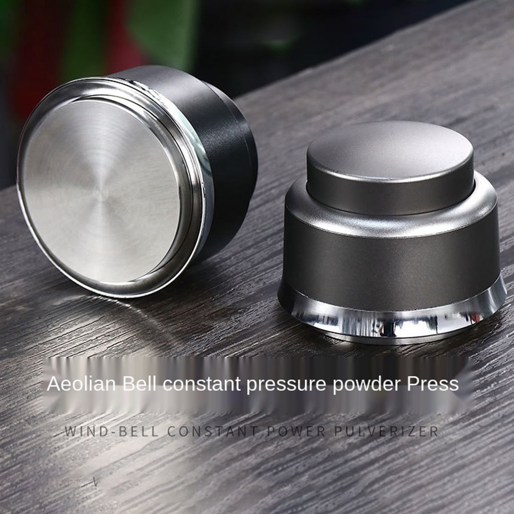 58mm Coffee Powder Distributor Leveler Tool Tamper Press Hammer Black