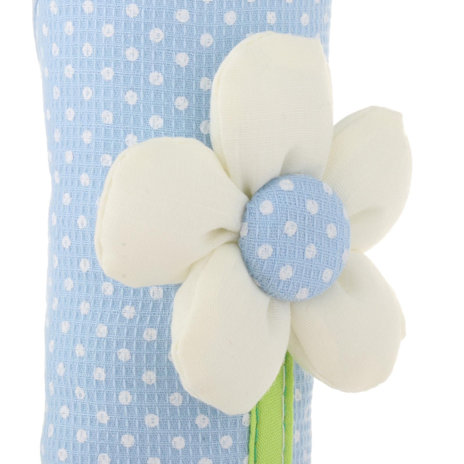 2x Cotton Home Fridge Refrigerator Handle Cover Fingerprint Protector Blue