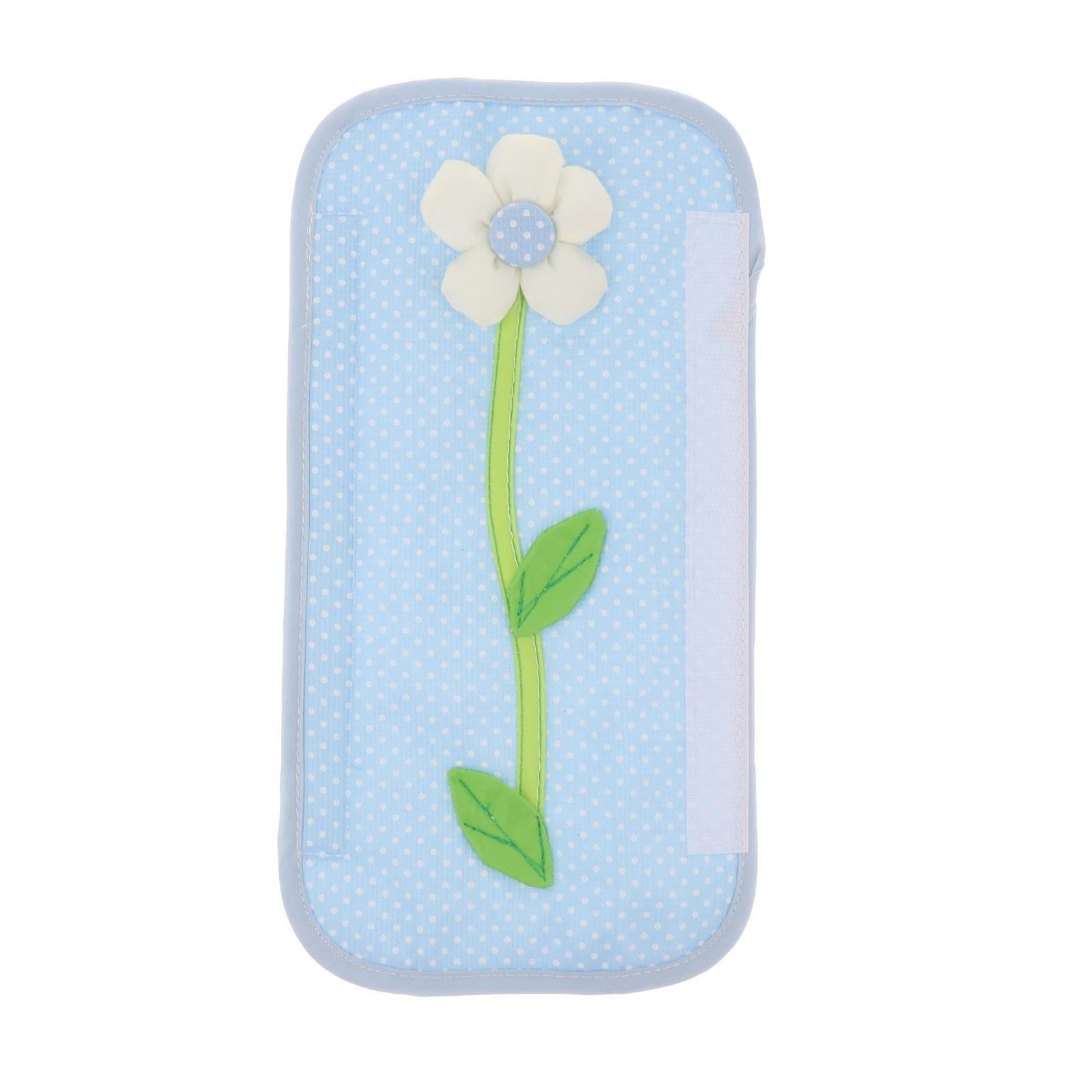2x Cotton Home Fridge Refrigerator Handle Cover Fingerprint Protector Blue