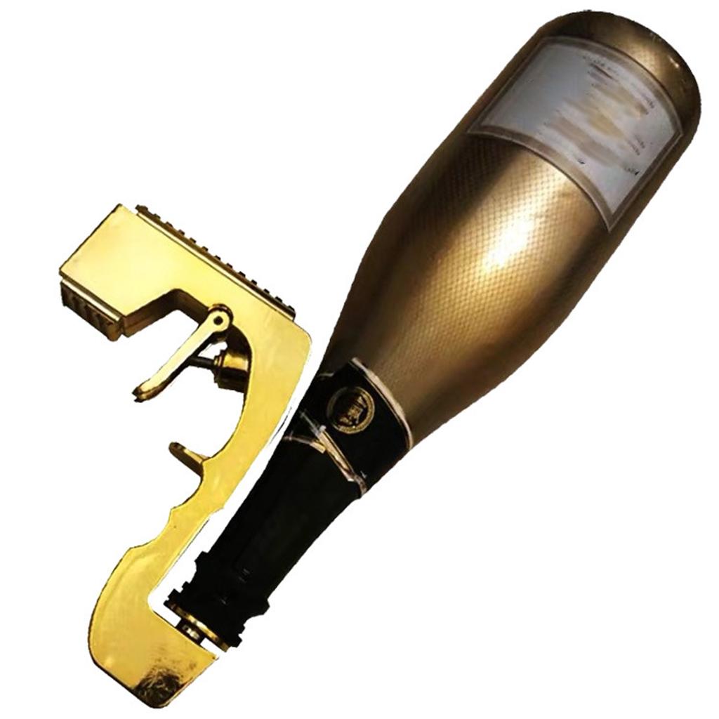 Alloy Champagne Sprayer Gun Dispenser Soda Bottle Beer Ejector Golden