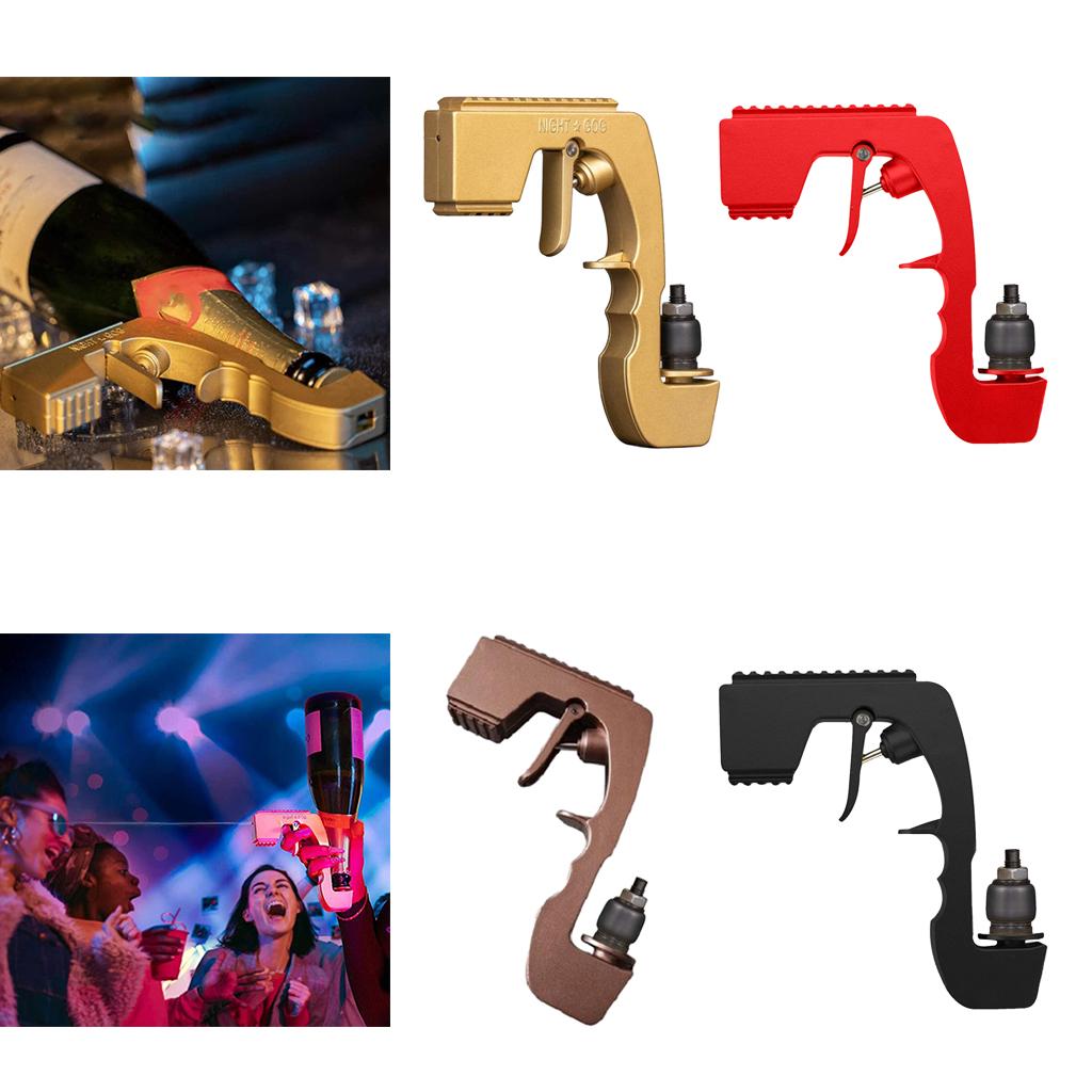 Alloy Champagne Sprayer Gun Dispenser Soda Bottle Beer Ejector Golden