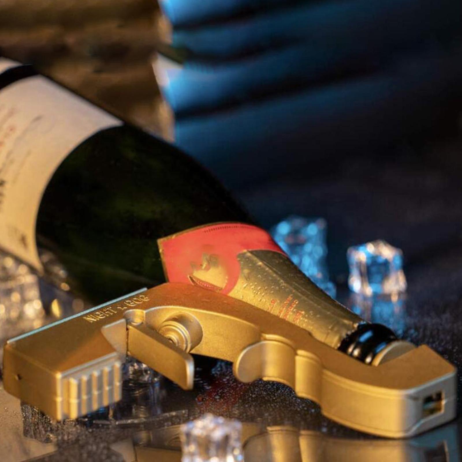 Durable Champagne Sprayer Gun Dispenser Beer Ejector Celebration Golden