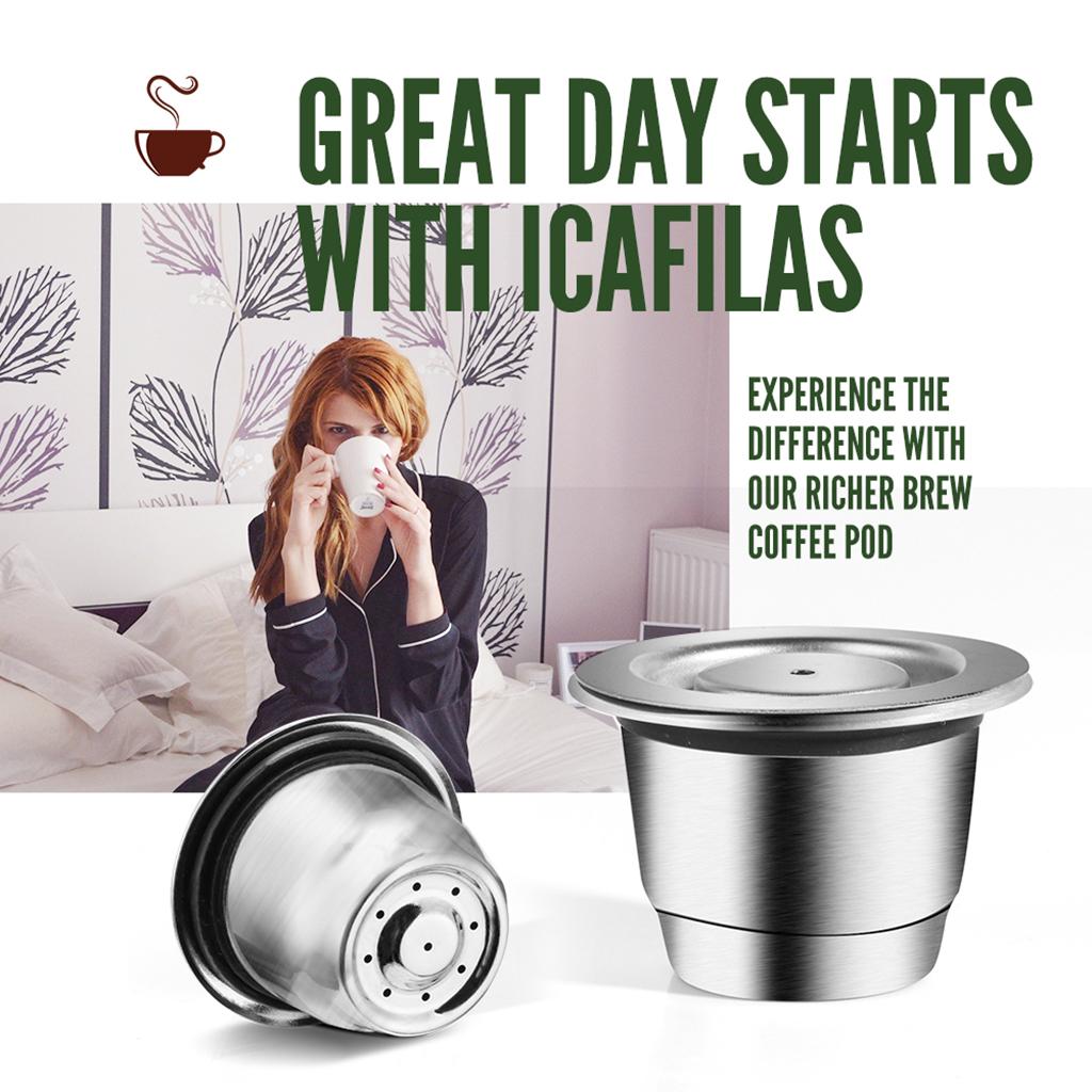 Capsule Coffee Pod Filters Mesh Filter Reusable Kitchen Cafe Accessories C